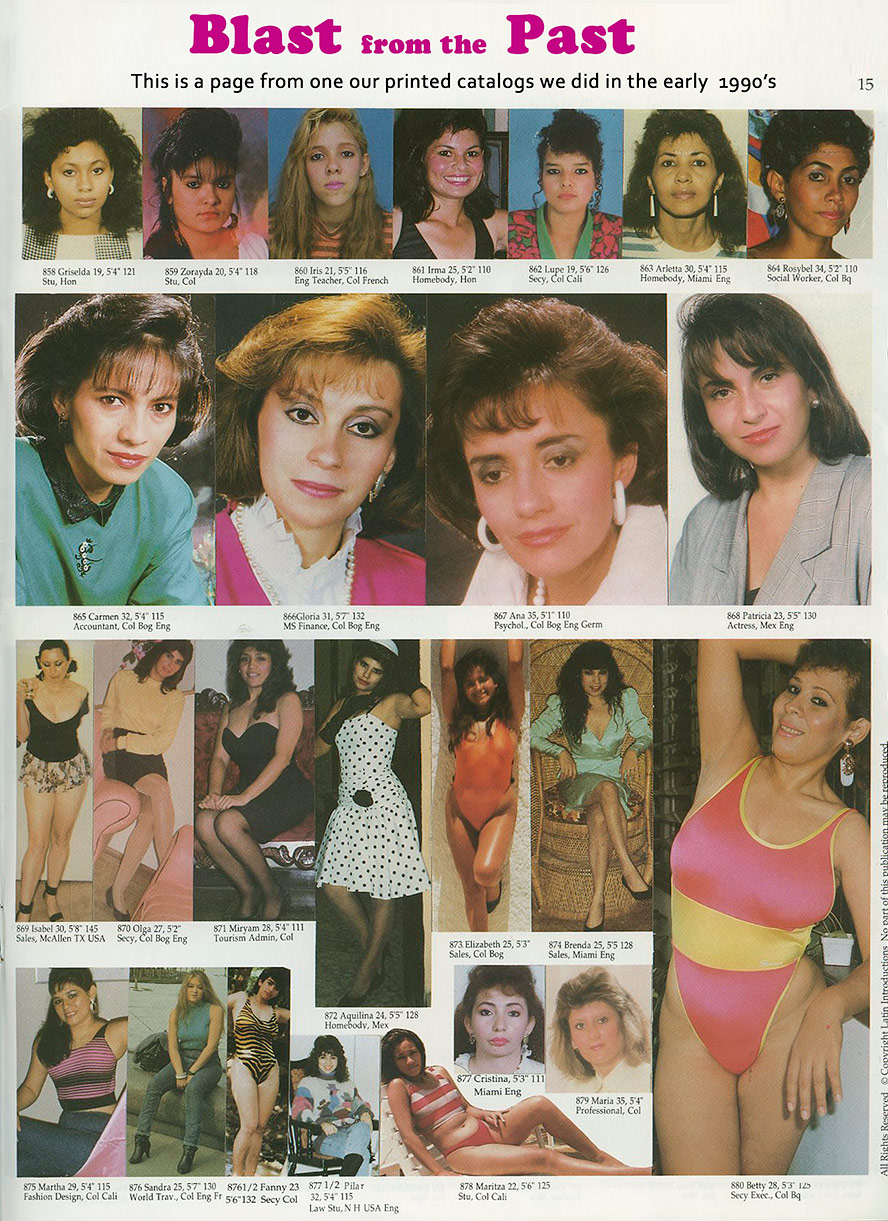 Date this good-looking Colombia girl  from Blast Past ! CO15249